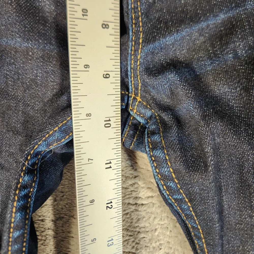 Hudson Blake Slim Straight Jeans Mens 32 Dark Indigo Excellent Stretch Denim